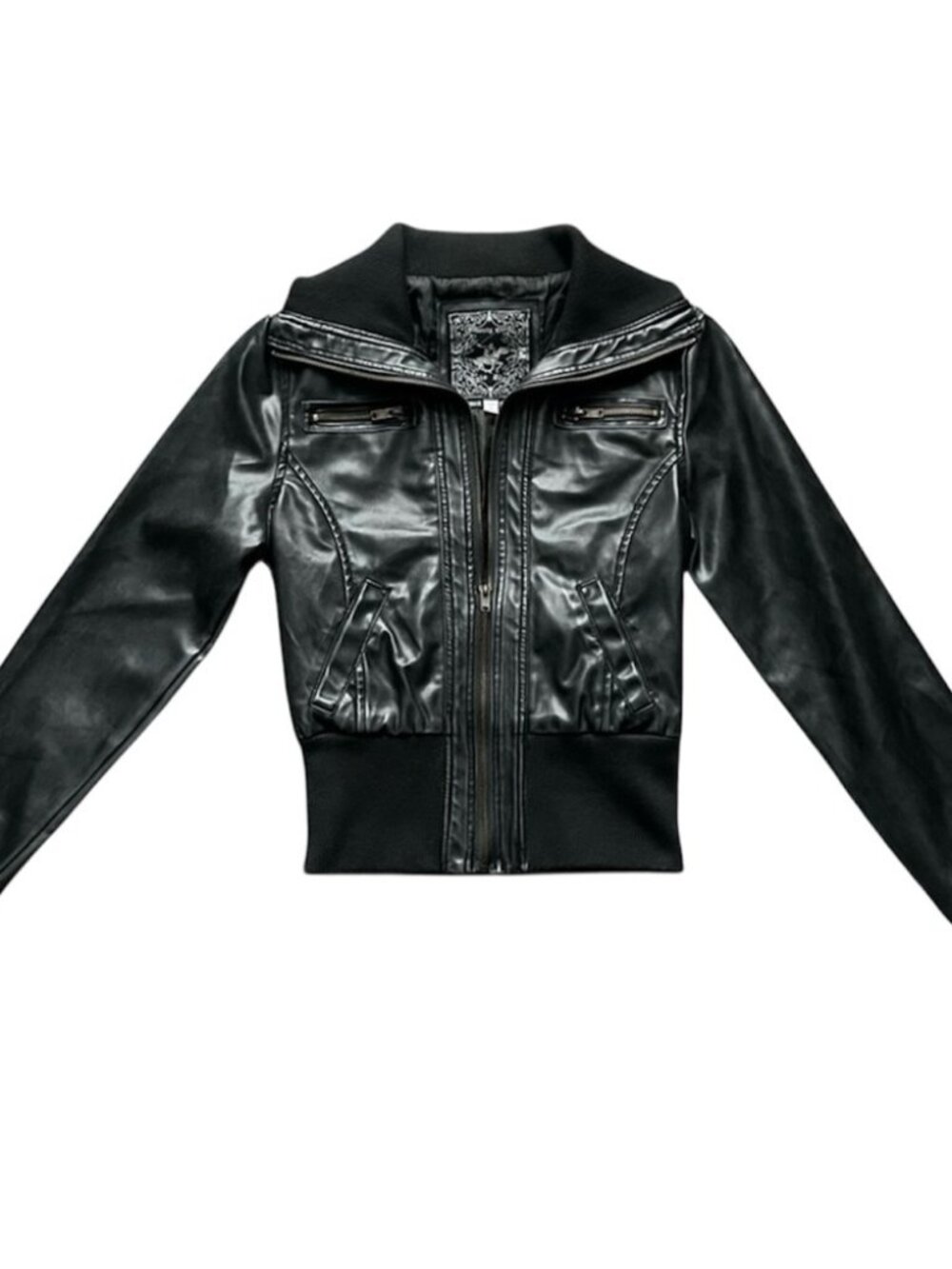 Beverly Hills Polo Club Black Pocketed Bomber Jacket Size S